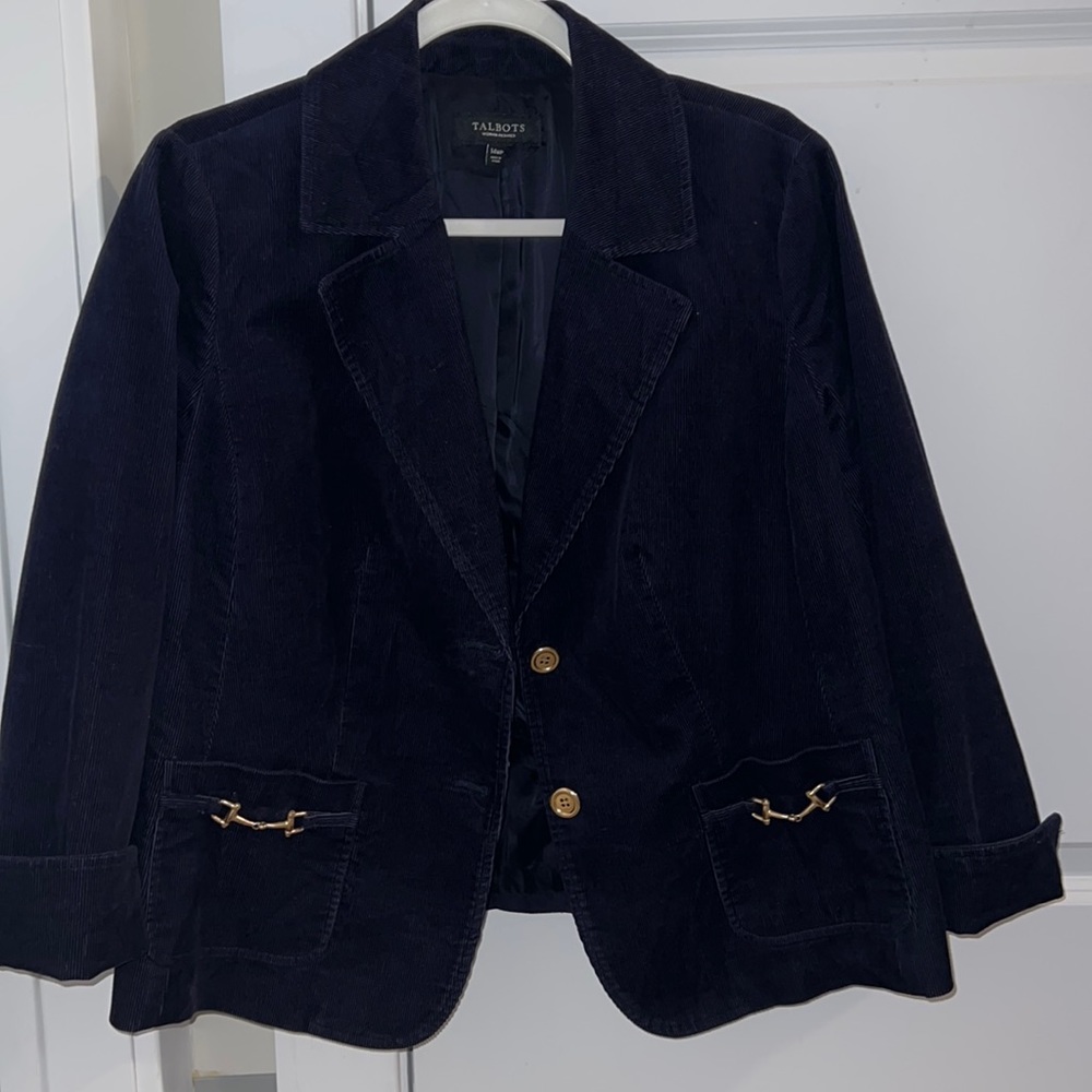Talbots Equestrian corduroy blazer